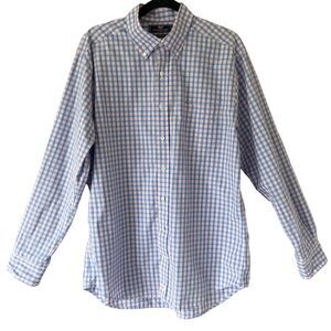 Vineyard Vines Men’s Murray Slim Fit Blue Pink Button Down Shirt Size Large